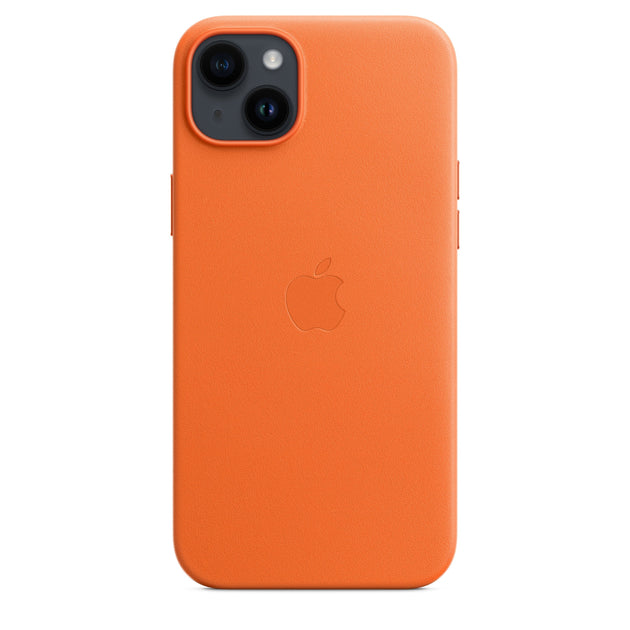 Apple iPhone 14 Plus Leather Case with MagSafe - Orange